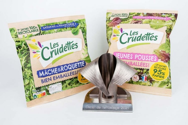 Group LSDH, Mondi and IMA scoop French awards for new paper packaging for vegetablea "les crudettes"